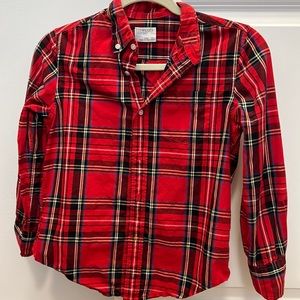 Crewcuts Red Plaid Button Down Shirt